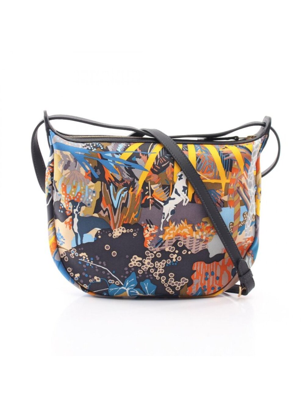 Hermes Shoulder Bag to Go Multi Canvas Silk